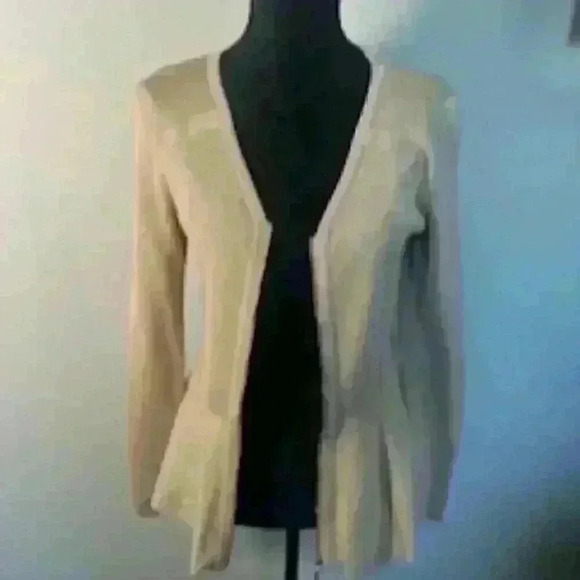 Thalia Sodi Gold Full Zip Sweater‎ - Picture 1 of 7